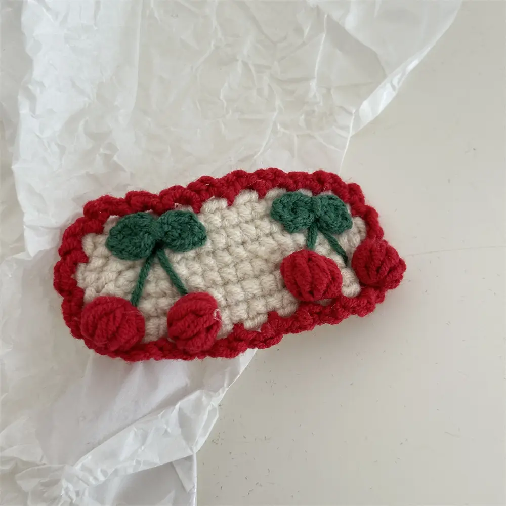 Cute Embroidered Hair Clip for Girls Autumn Winter — feature 8