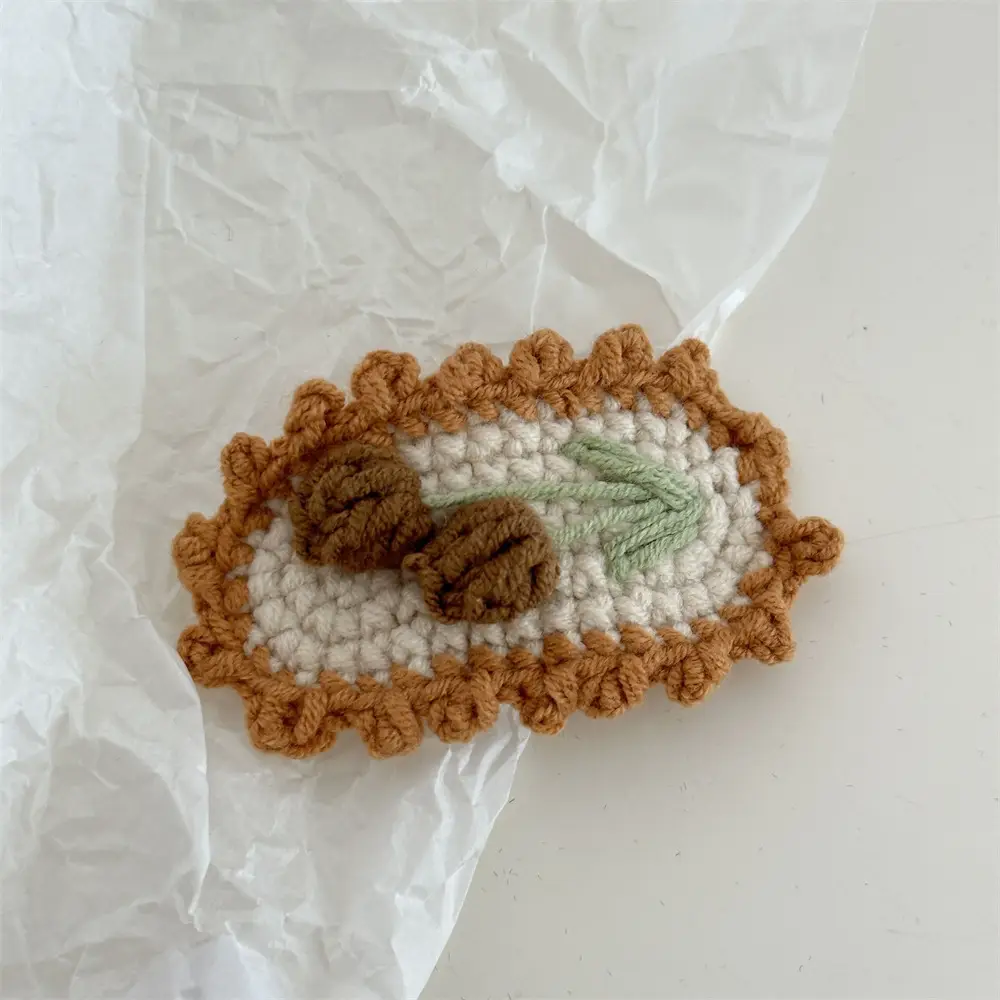 Crochet-Brown bouquet