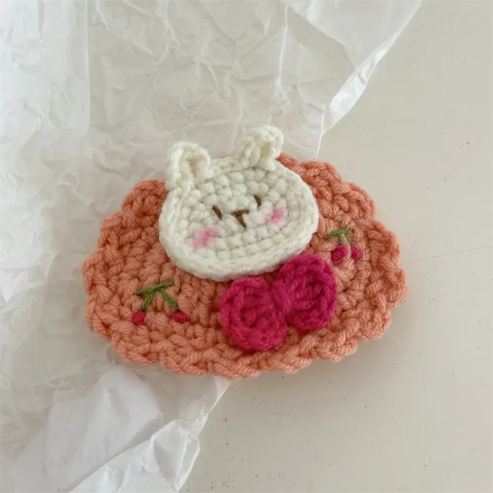 Crochet-orange rabbit