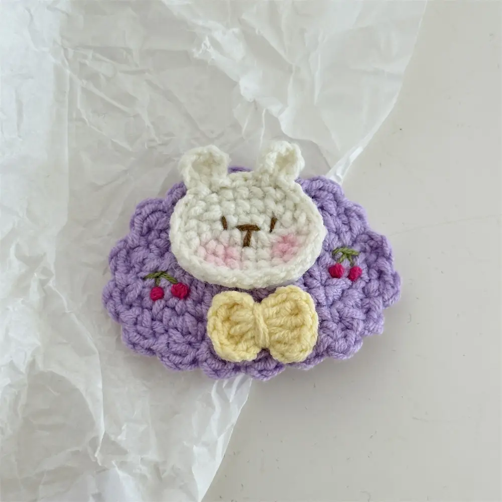 Crochet-purple rabbit