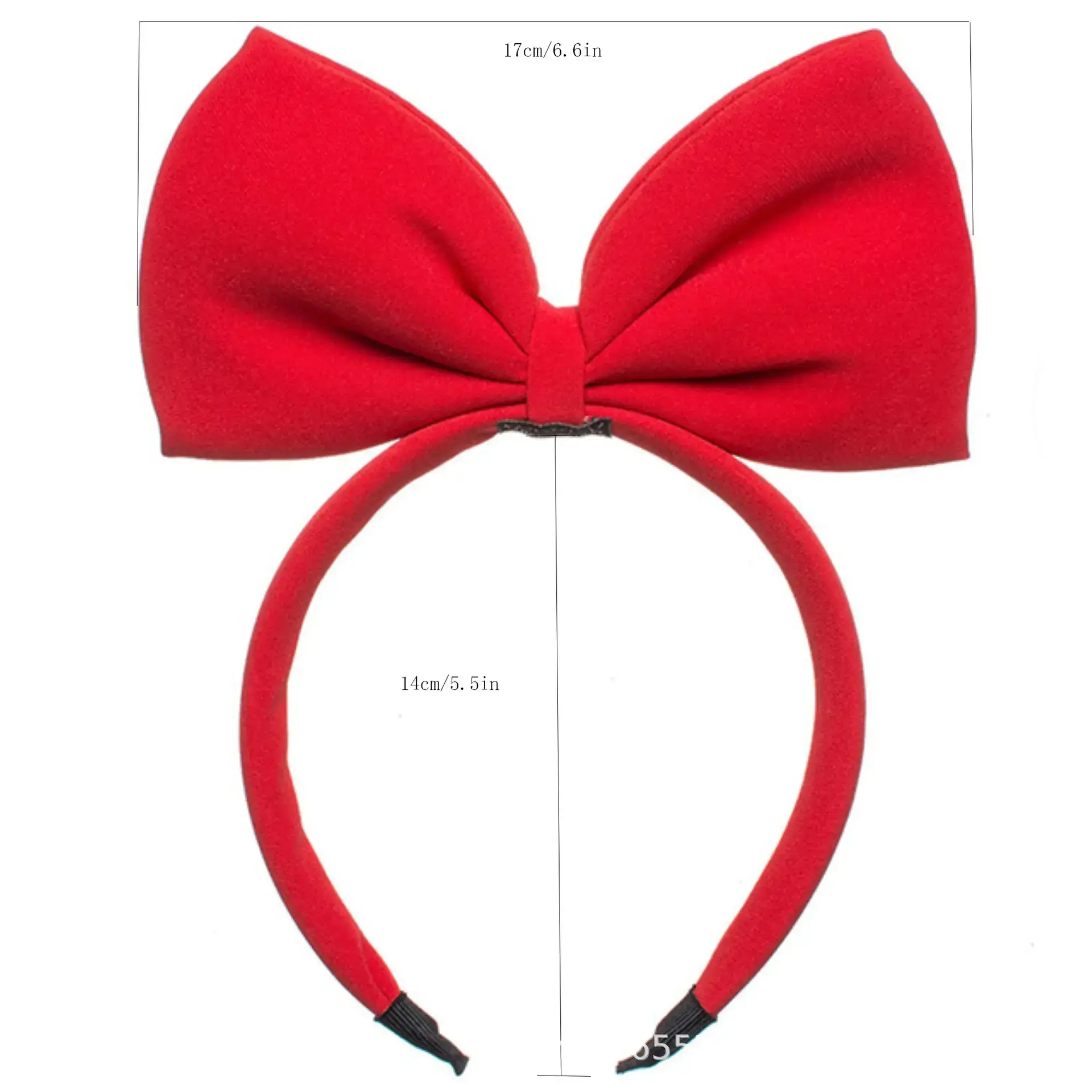 Red 3D Bow Headband for Girls - Image 5