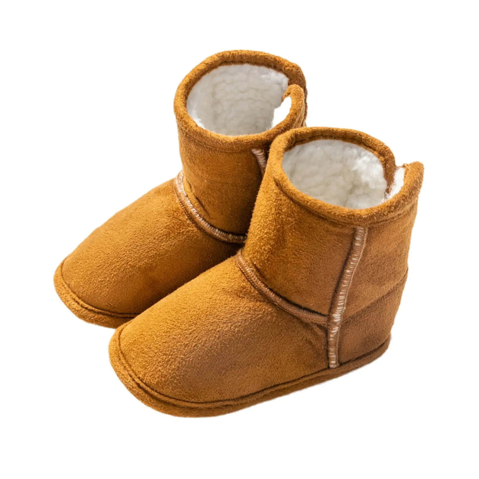 Jingshilu Baby Warm Lamb Wool Shoes Black Newborn - Image 8