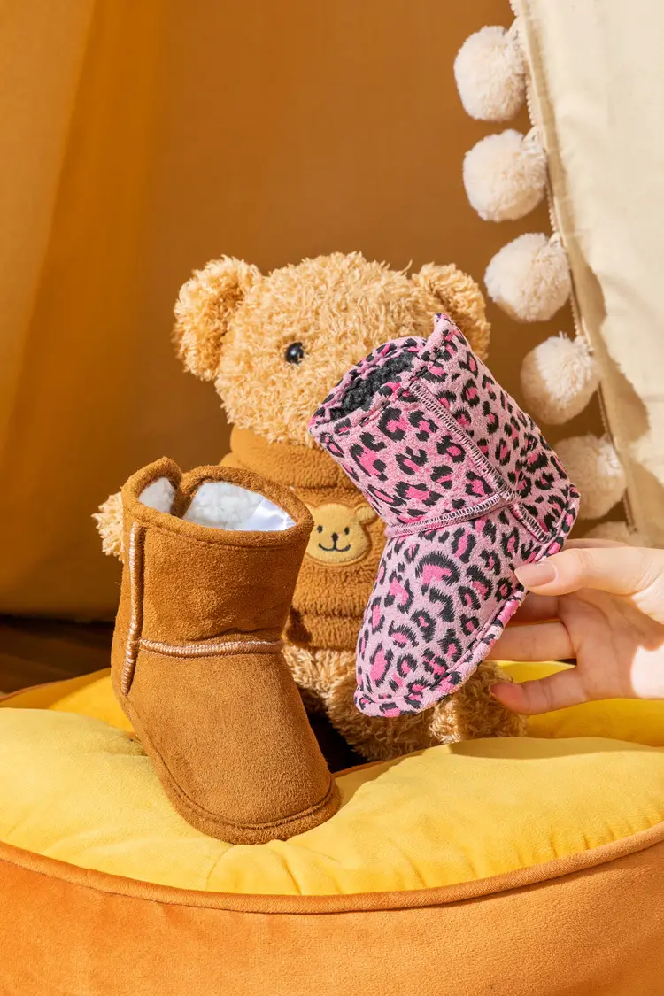 Jingshilu Baby Warm Lamb Wool Shoes Black Newborn — feature 2