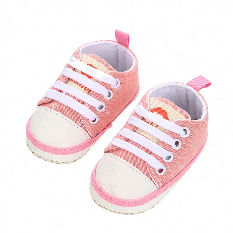 Spring and Autumn casual baby shoes knitted canvas shoes non-slip soft bottom toddler shoes baby shoes 0-18 months breathable wear-resistant - Image 5