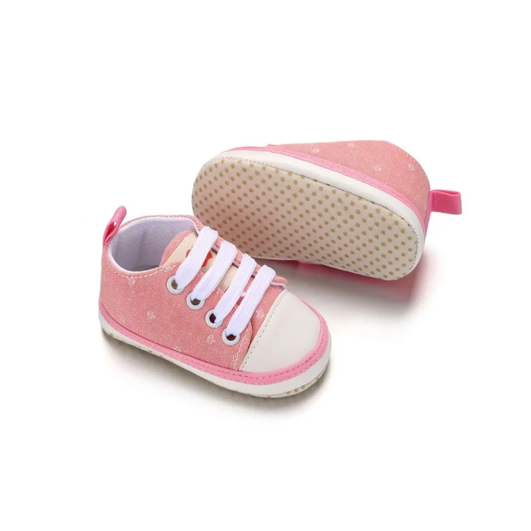 Spring and Autumn casual baby shoes knitted canvas shoes non-slip soft bottom toddler shoes baby shoes 0-18 months breathable wear-resistant - Image 6