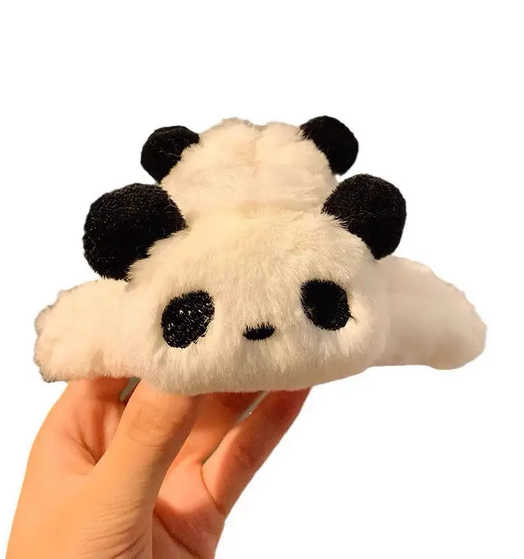 Cute Panda Plush Hair Clip for Women - Image 6