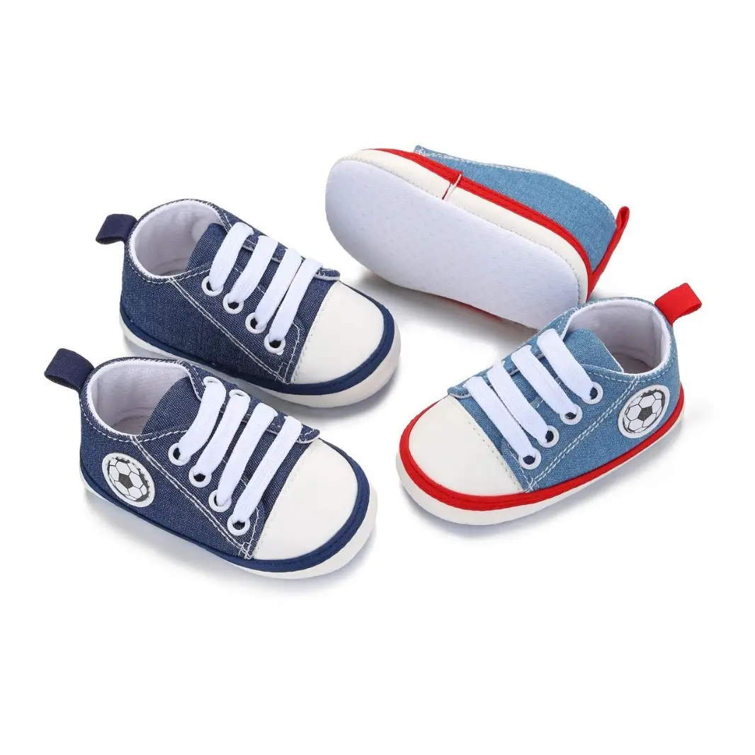 Spring and Autumn casual baby shoes Denim canvas shoes non-slip soft bottom toddler shoes baby shoes 0-18 months breathable wear-resistant - Image 3