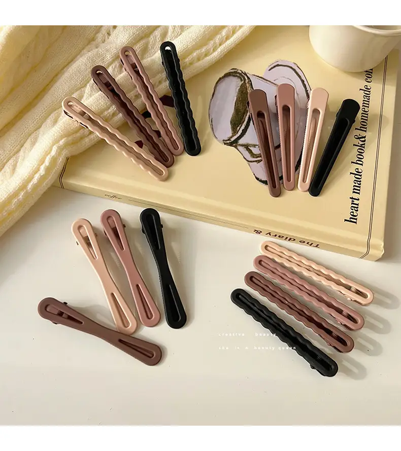 Women's Large Duckbill Hair Clips Wash Face Makeup Hairpin Headwear — feature 12
