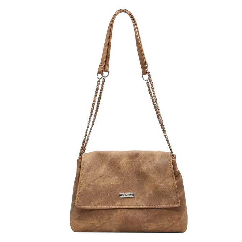 Beige Vintage Chain Shoulder Bag for Women 2026 - Image 9