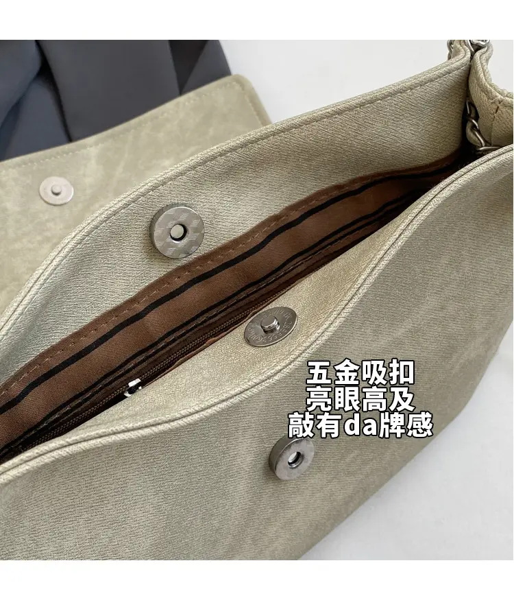 Beige Vintage Chain Shoulder Bag for Women 2026 — feature 16