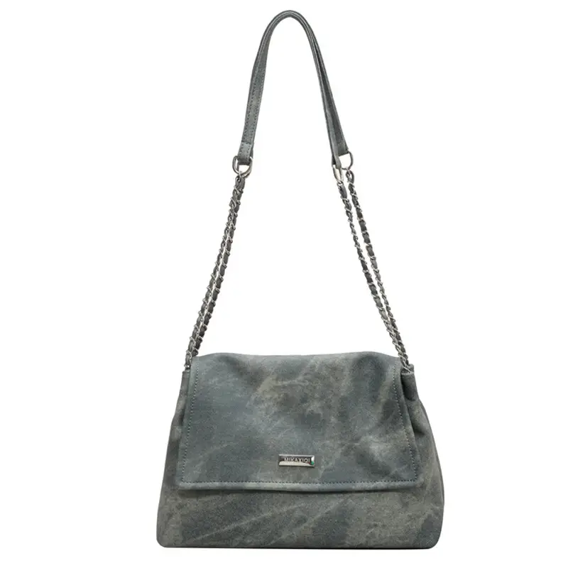 Beige Vintage Chain Shoulder Bag for Women 2026 - Image 2