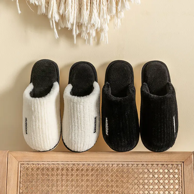 Cixi Cotton Slippers Spring and Autumn Men's Winter Home Indoor Non-slip Home Warm Couple's Winter Fur Plush Men - Image 27