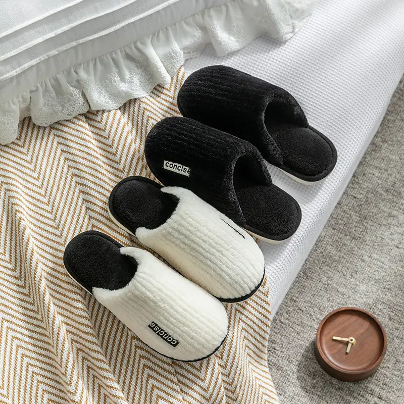 Cixi Cotton Slippers Spring and Autumn Men's Winter Home Indoor Non-slip Home Warm Couple's Winter Fur Plush Men - Image 29