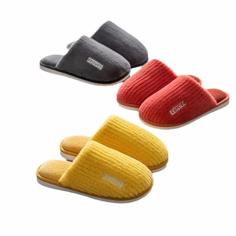 Cixi Cotton Slippers Spring and Autumn Men's Winter Home Indoor Non-slip Home Warm Couple's Winter Fur Plush Men - Image 30