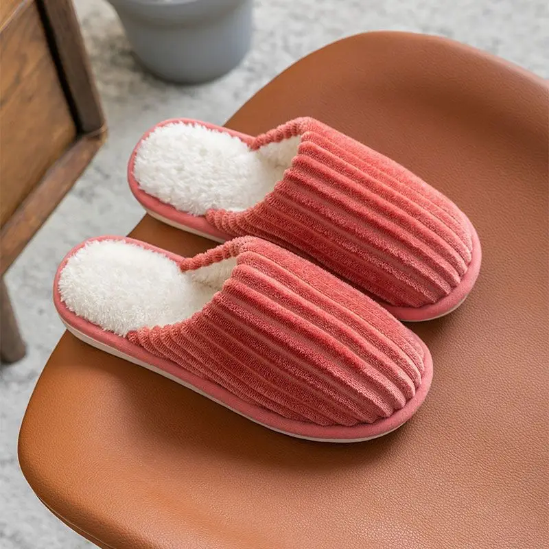 Cixi Cotton Slippers Spring and Autumn Men's Winter Home Indoor Non-slip Home Warm Couple's Winter Fur Plush Men - Image 17