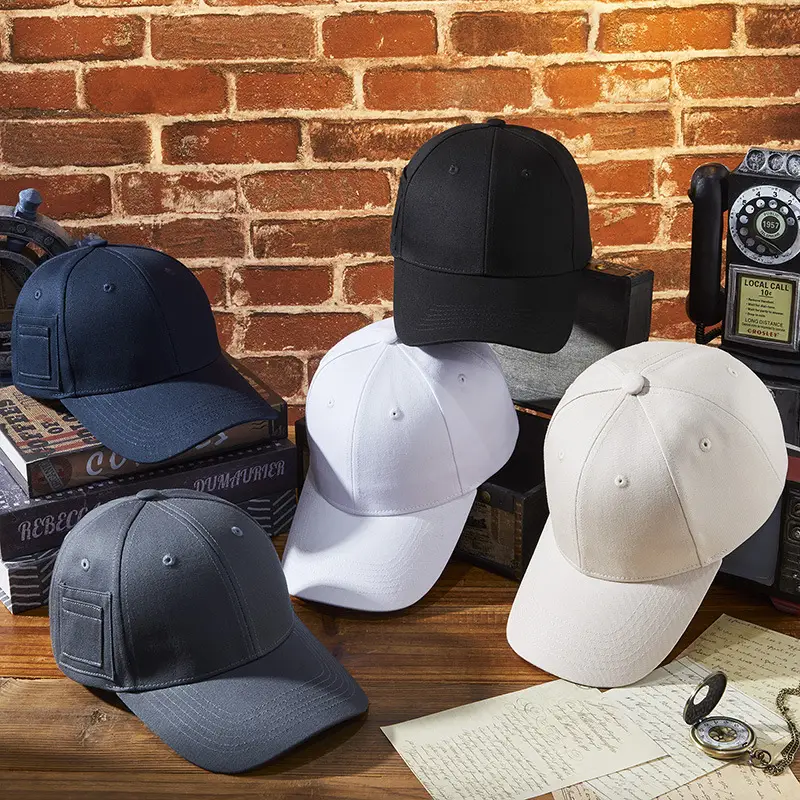 Men's Beige Peaked Cap with Personal Pocket Storage - Image 8