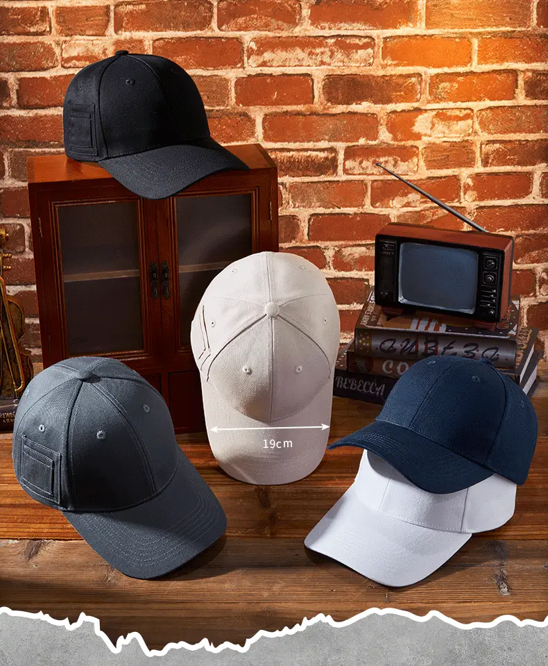 Men's Beige Peaked Cap with Personal Pocket Storage — feature 10