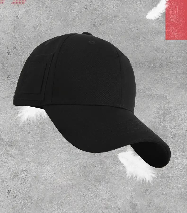 Men's Beige Peaked Cap with Personal Pocket Storage — feature 16