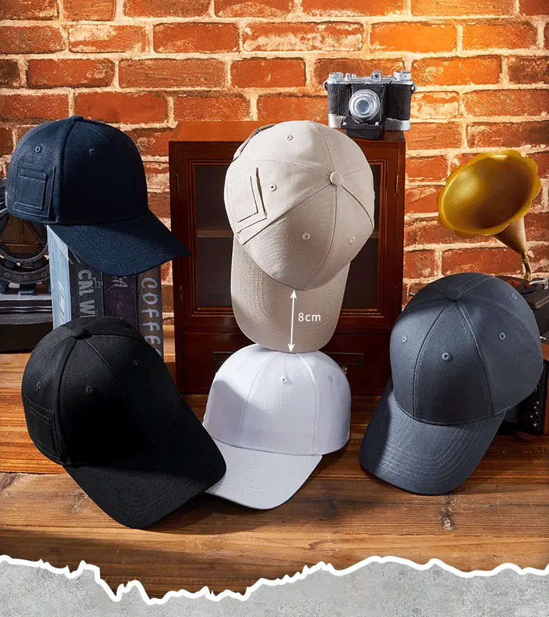 Men's Beige Peaked Cap with Personal Pocket Storage — feature 19