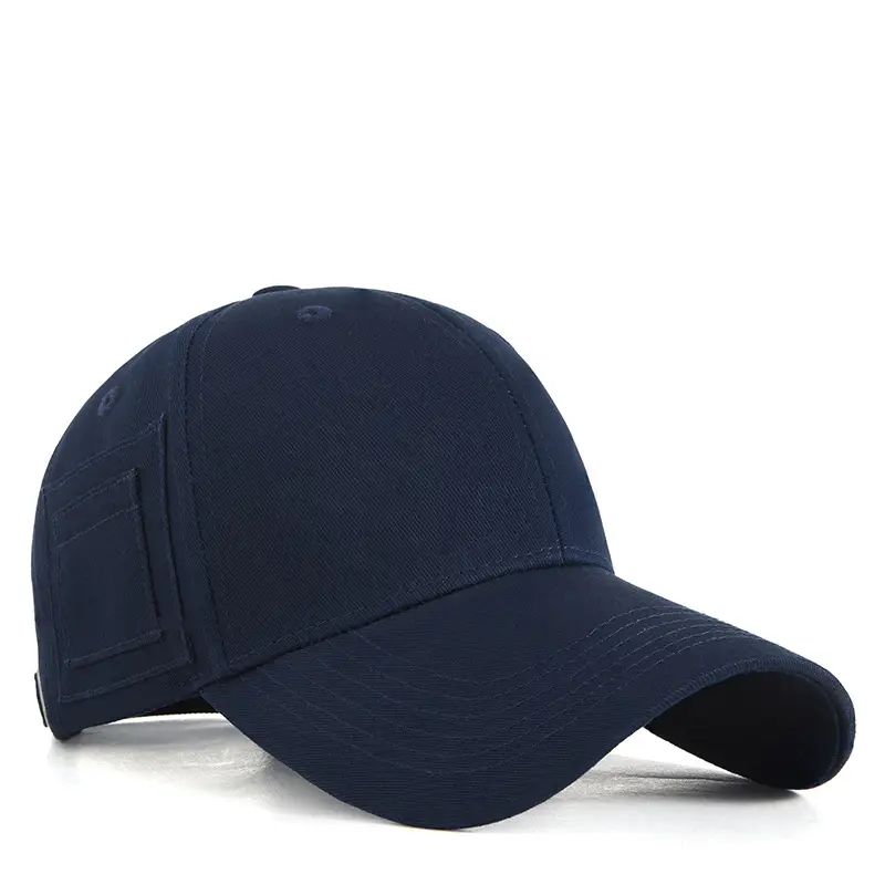 Men's Beige Peaked Cap with Personal Pocket Storage - Image 3