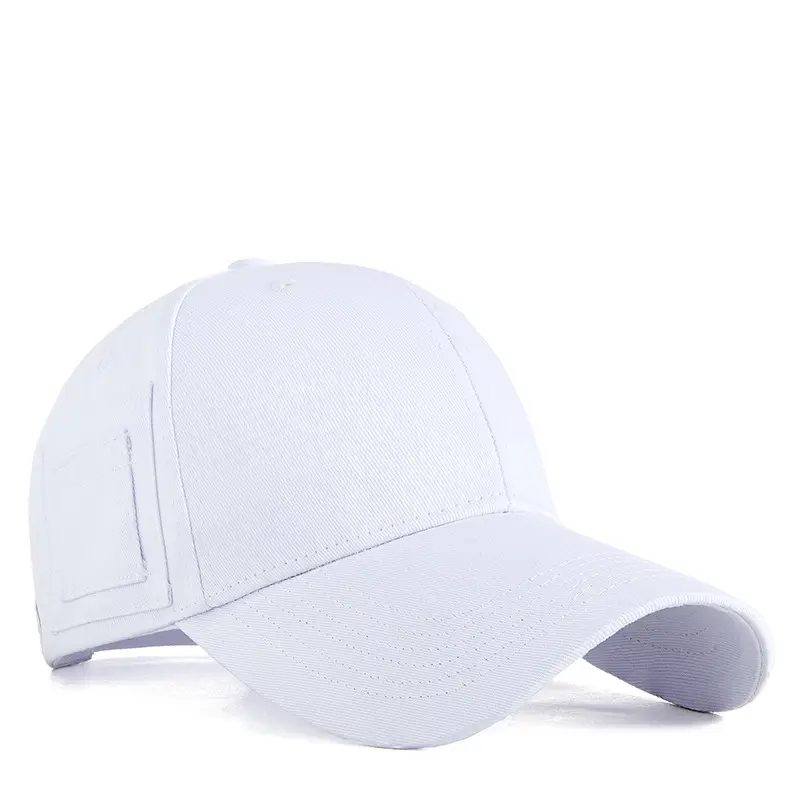 Men's Beige Peaked Cap with Personal Pocket Storage - Image 4