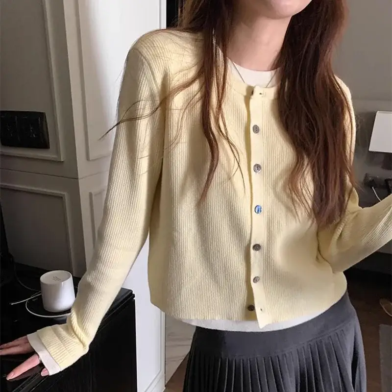 Women High Collar Knitted Sweater Grey 2025 — feature 16
