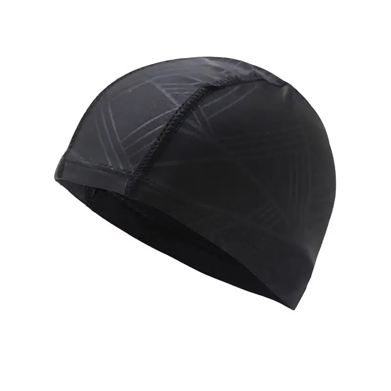 Men's swimming cap cloth swimming cap large comfortable ear protection fashion adult swimming hat swimming goggles suit durable