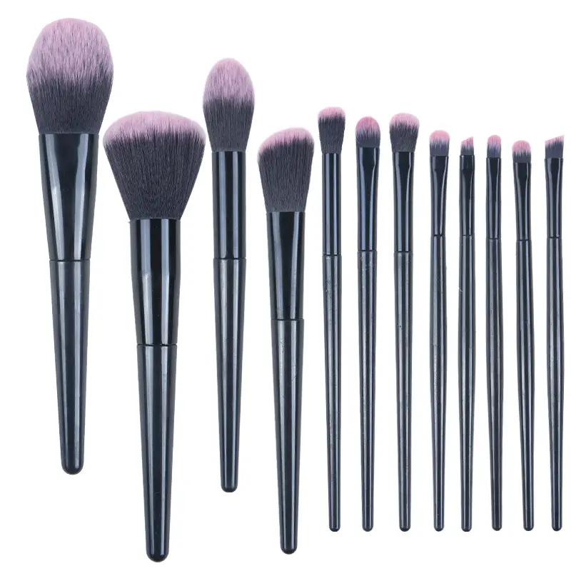 12 Piece Makeup Brushes Set for Foundation, Blush, Eye Shadow - Image 6