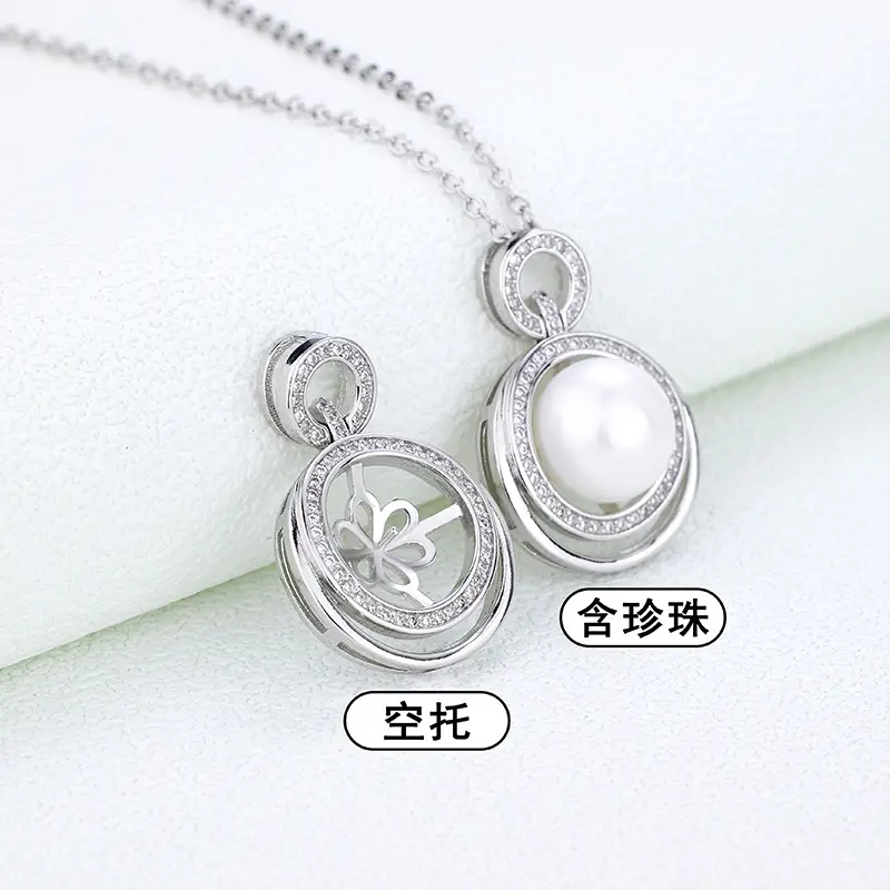 Golden Pearl Pendant Necklace for Women - Image 4
