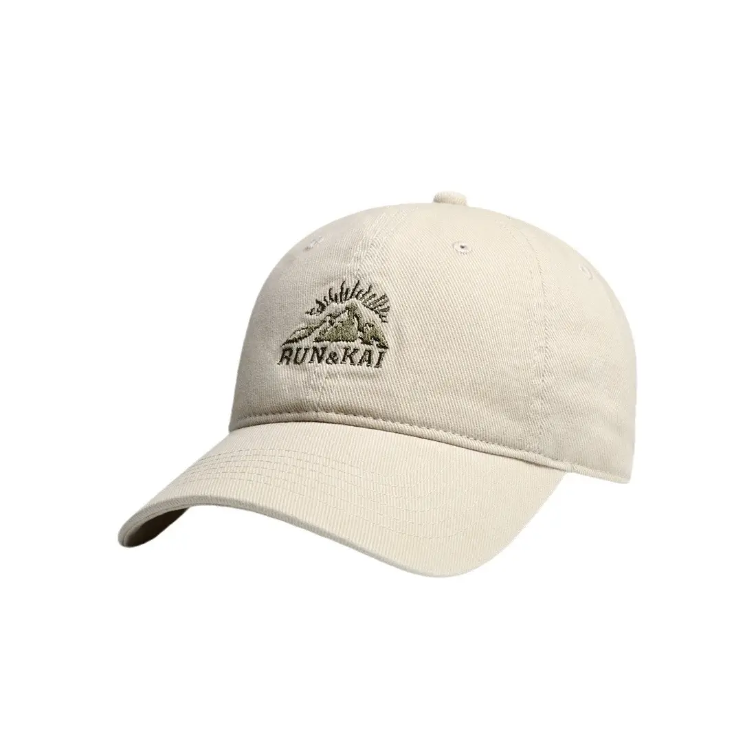 Retro Mountain Embroidered Men's Cap Brown - Image 12