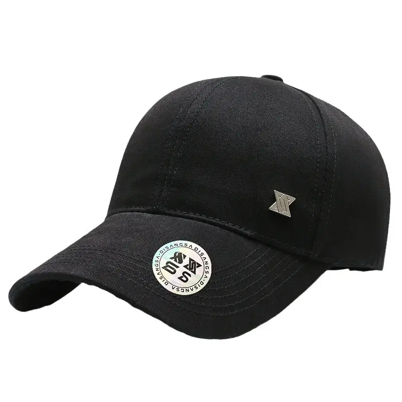 Men's Black Sports Cap Sunshade Travel Cap