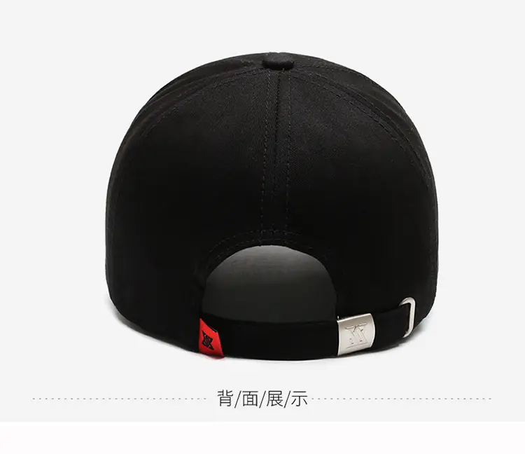Men's Black Sports Cap Sunshade Travel Cap — feature 13