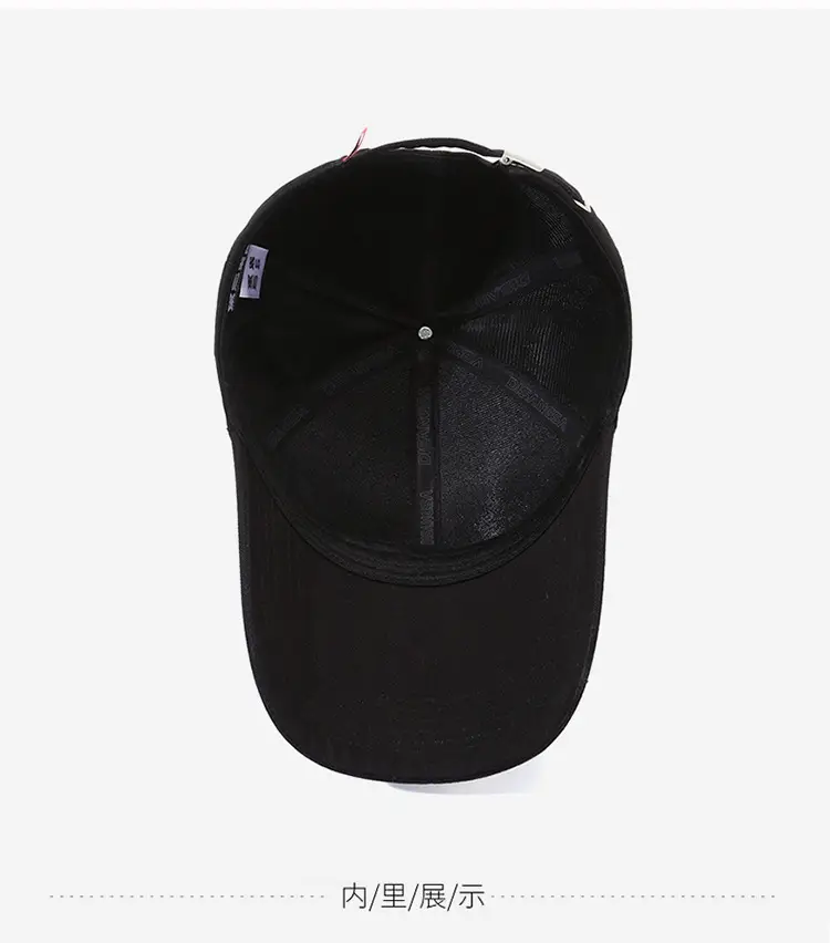 Men's Black Sports Cap Sunshade Travel Cap — feature 15