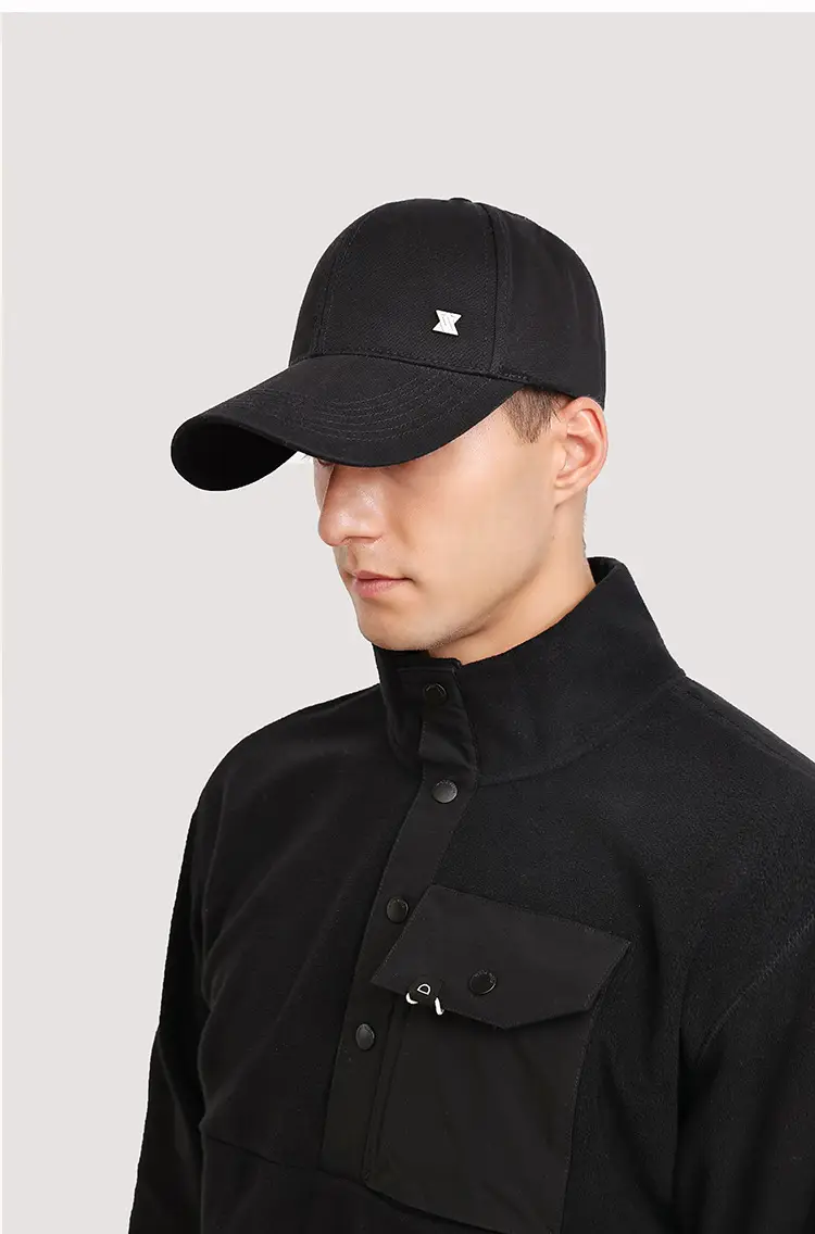 Men's Black Sports Cap Sunshade Travel Cap — feature 17