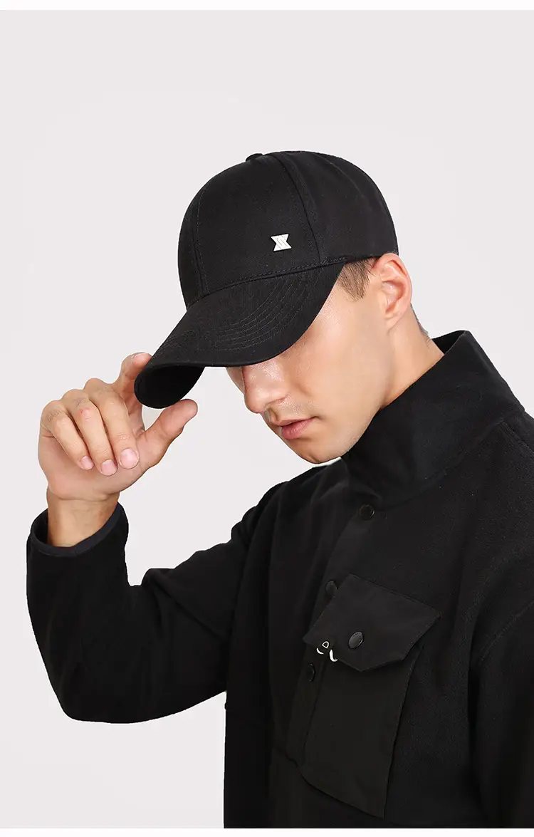 Men's Black Sports Cap Sunshade Travel Cap — feature 19