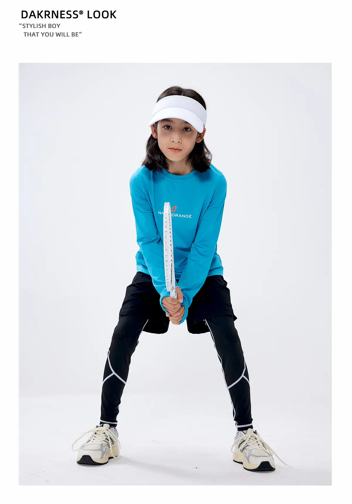 Kids Long Sleeve T-Shirt Blue Oversized Summer Wear — feature 15