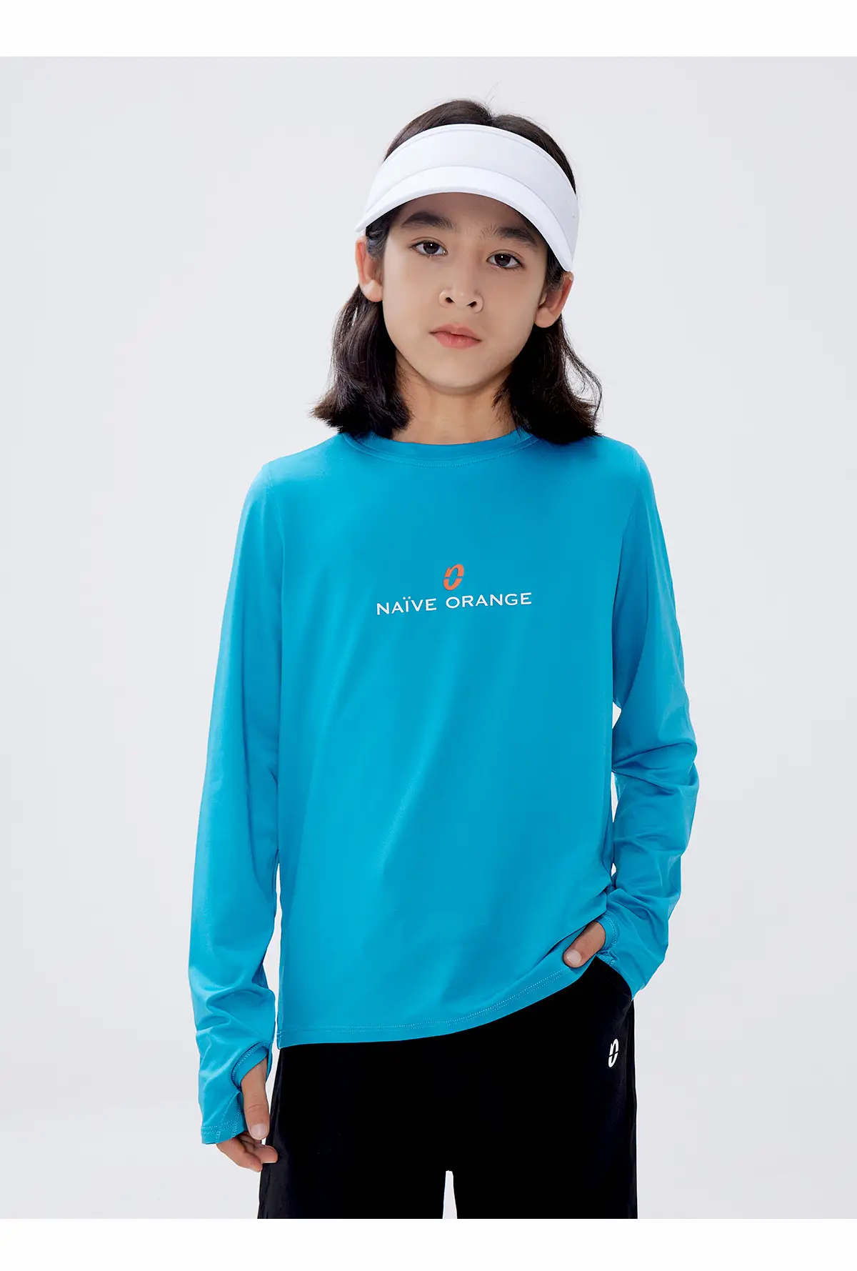 Kids Long Sleeve T-Shirt Blue Oversized Summer Wear — feature 18