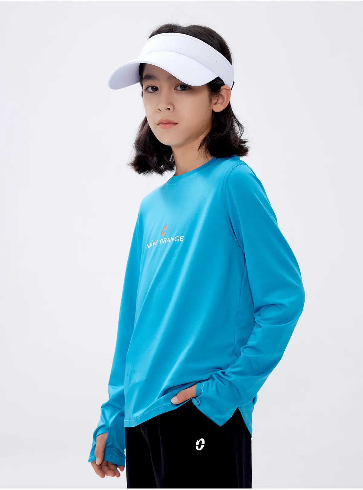 Kids Long Sleeve T-Shirt Blue Oversized Summer Wear — feature 19