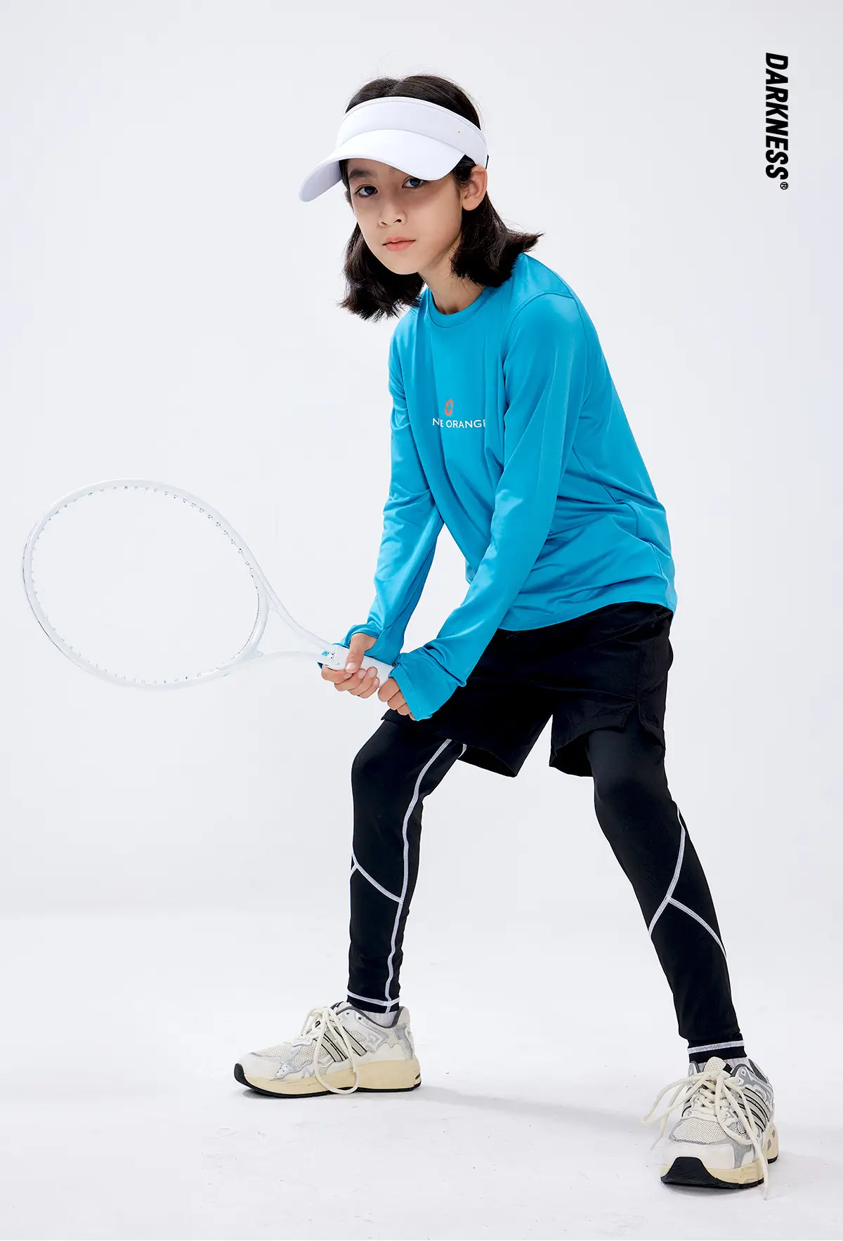 Kids Long Sleeve T-Shirt Blue Oversized Summer Wear — feature 2