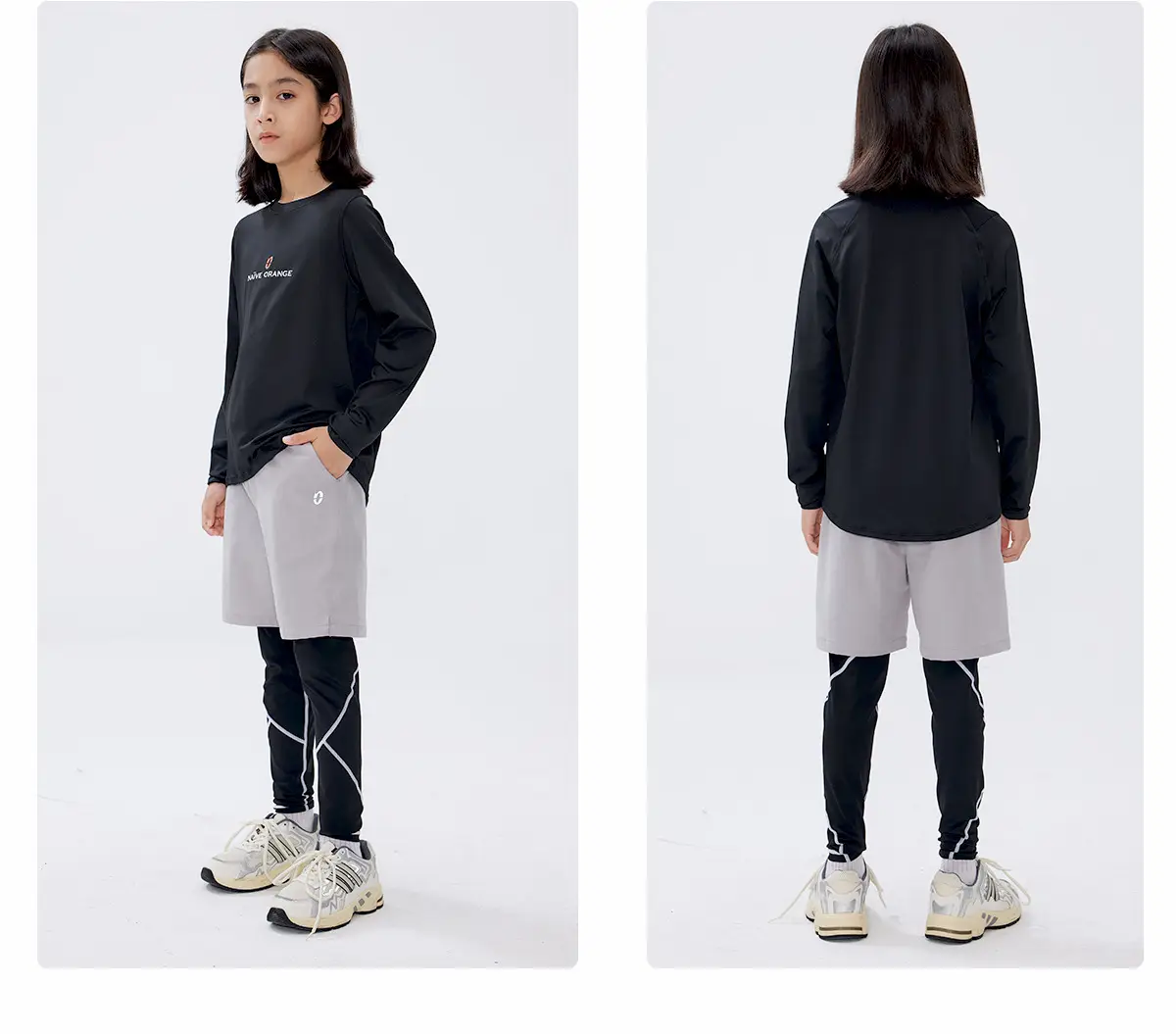 Kids Long Sleeve T-Shirt Blue Oversized Summer Wear — feature 23