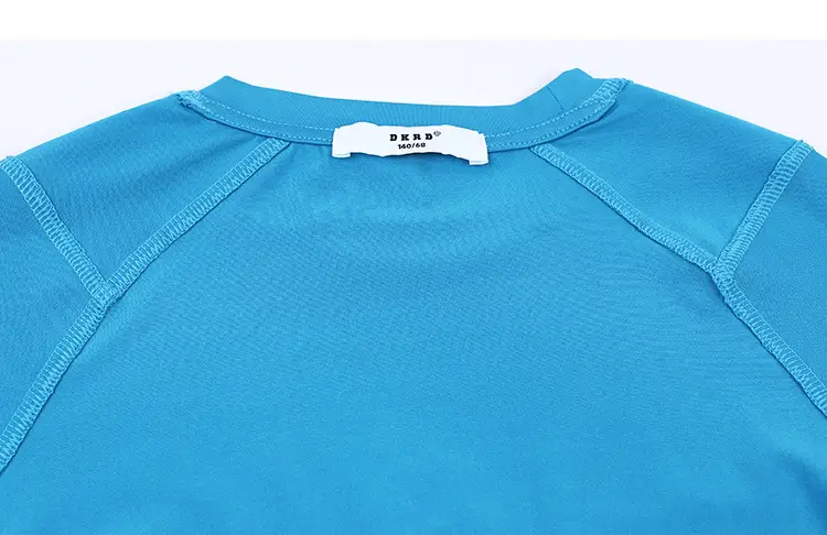 Kids Long Sleeve T-Shirt Blue Oversized Summer Wear — feature 34