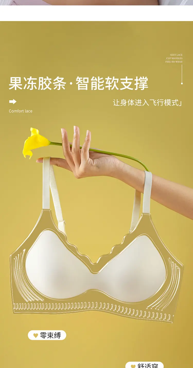 New Jelly Cup Non-Running Cup Bra for Women — feature 2