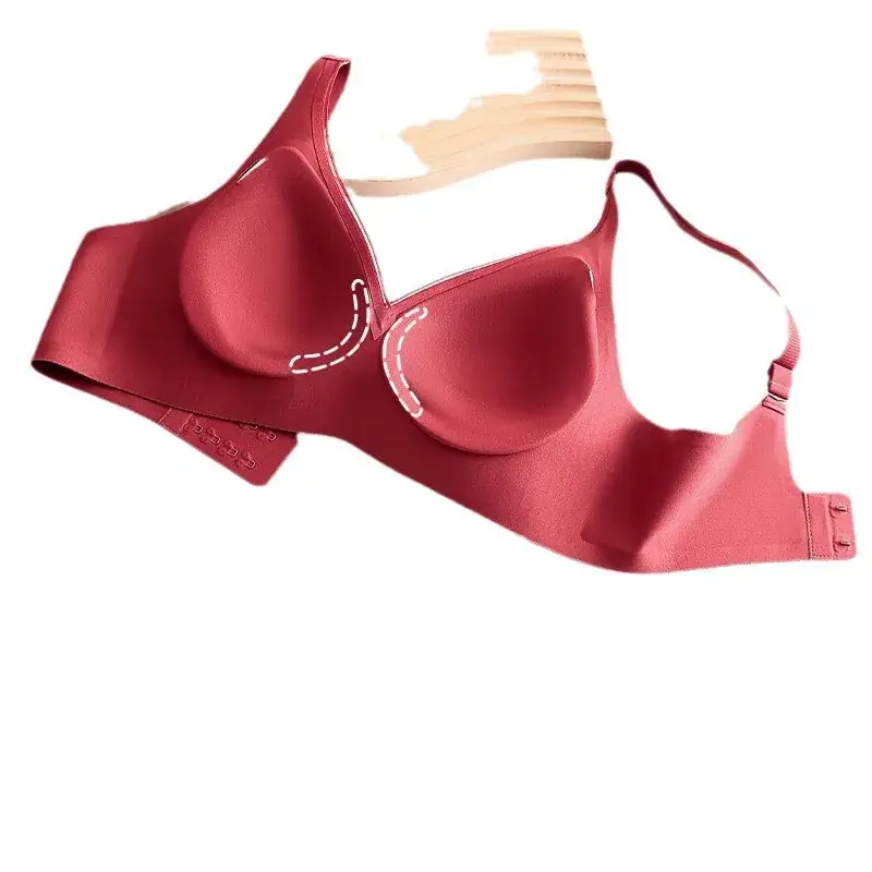 Black V-Neck Supportive Bra for Women
