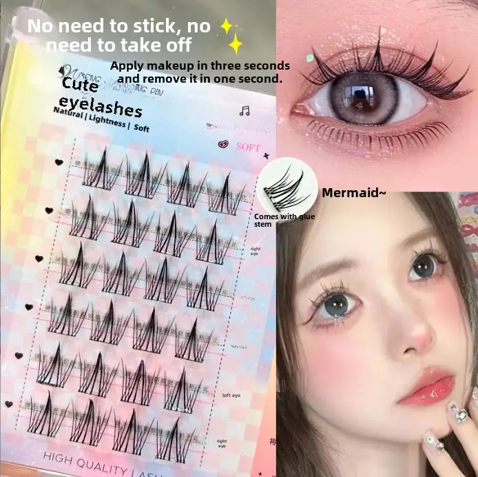 Cute Glue-Free Cat Eyelashes for Natural Look - Image 14