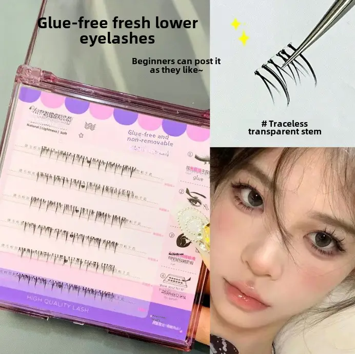 Cute Glue-Free Cat Eyelashes for Natural Look - Image 7