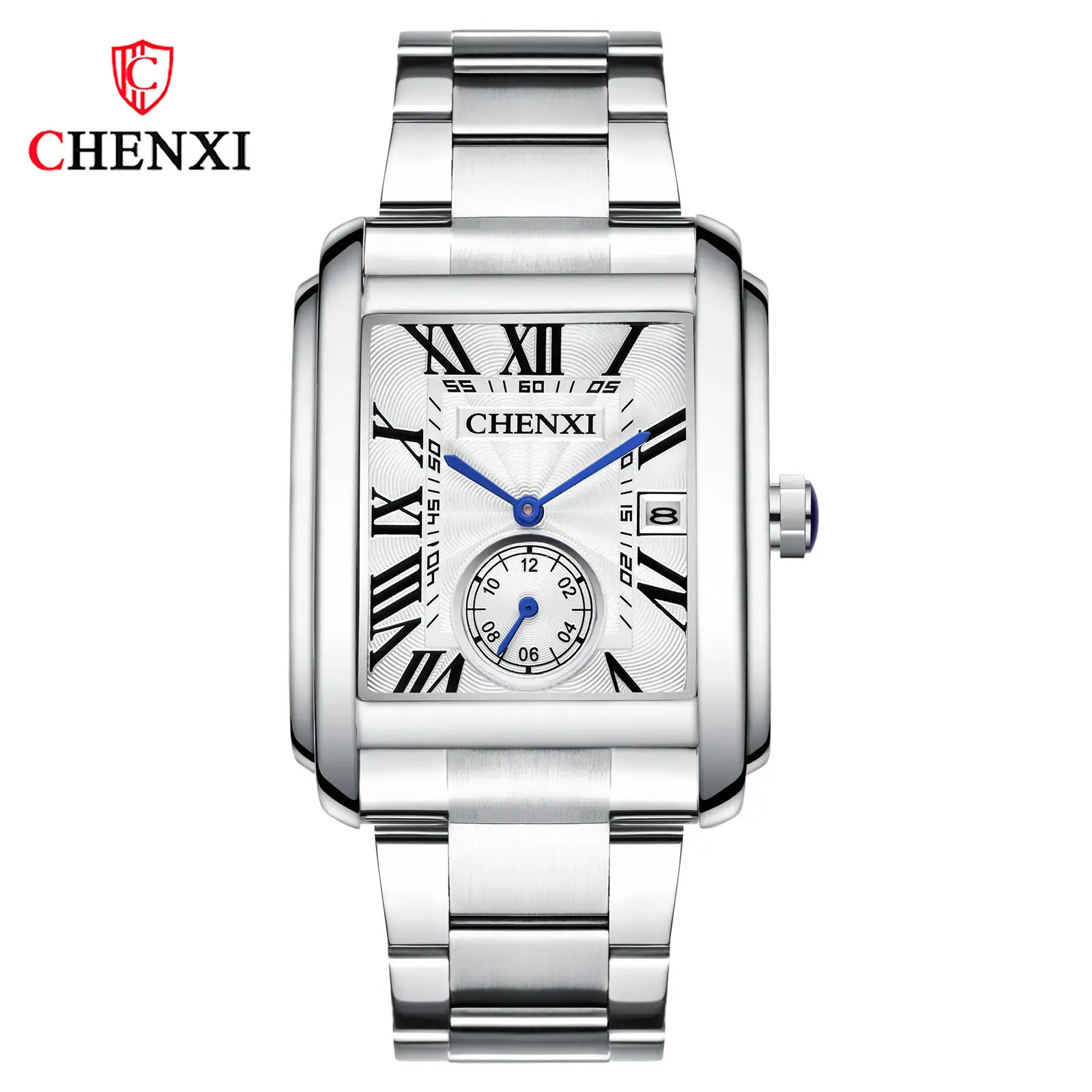 Chenxi Square Steel Belt Calendar Watch for Men - Image 8