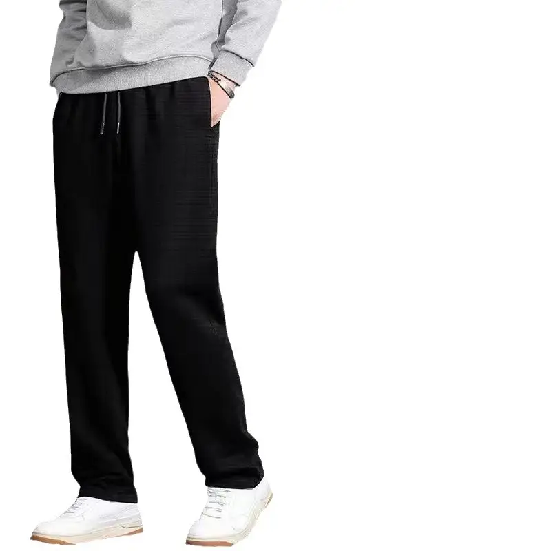Men Fleece Lined Black Casual Trouser - Image 10