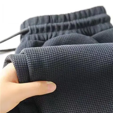 Men Fleece Lined Black Casual Trouser - Image 7