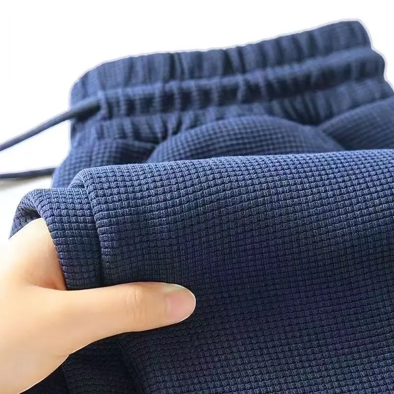 Men Fleece Lined Black Casual Trouser - Image 8