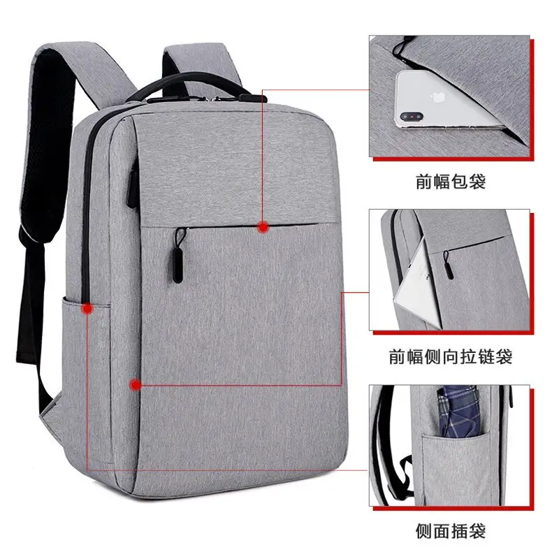 Business Backpack Oxford Men's Waterproof Shockproof 15.6 Inch Laptop Bag Outdoor Lightweight Commuter Backpack